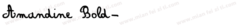 Amandine Bold字体转换